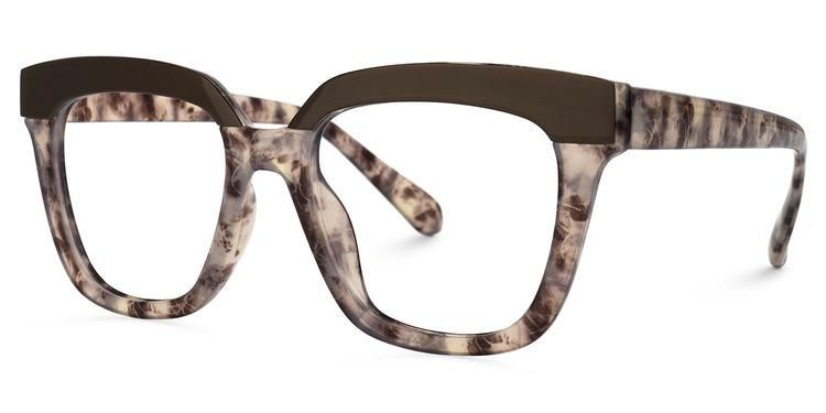 Cecelia Square Floral Glasses