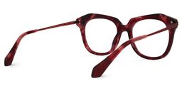 Caraballo Geometric Red-Tortoise Glasses3