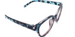 Audrey Hepburn Blue-Tortoise Cat Eyeglasses4