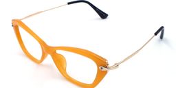  Mary Cat Eye Yollow Glasses2