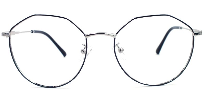 Try-on the Geometric Eyeglasses on Zeelool4