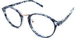 Dinah Manoff Round Blue/Black Glasses2