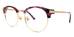 Montgomery Purple Floral Handmade Glasses2