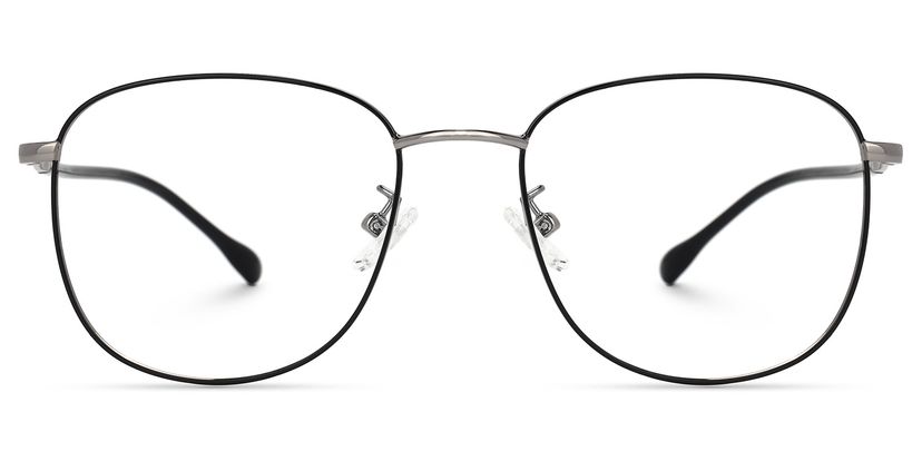 Navedo Square Black-Silver Glasses