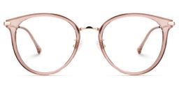 Yahaira Round Pink Glasses0