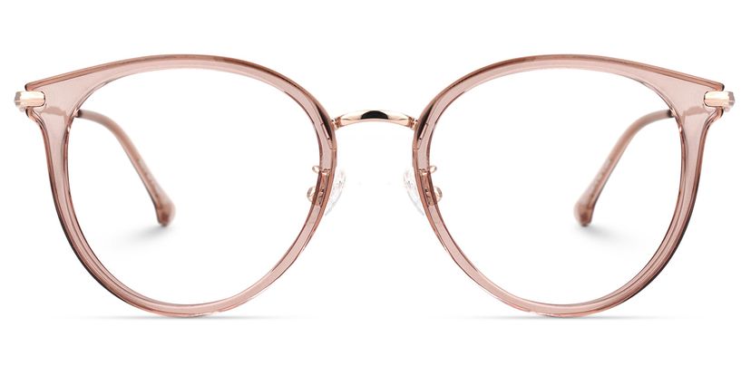 Yahaira Round Pink Glasses