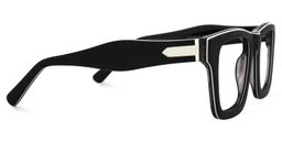 Riley Dark-Gray Rectangle Glasses3