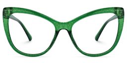 Gomez Cateye Green Glasses0