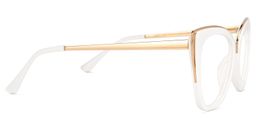 Ruiz Cateye White Glasses2