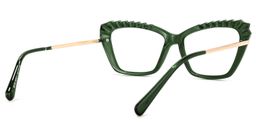 Sophie Cateye Dark-Green Glasses3