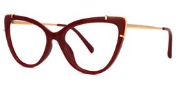 Yashira Cateye Red Glasses1