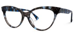 Lyndon Cateye Blue-Floral Glasses1