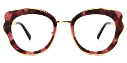 Christie Geometric Red-Floral Glasses0