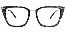 Katina Square Gray-Floral Glasses0