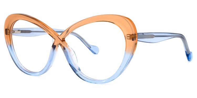 Charde Geometric Blue Glasses