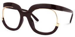 Darice Round Dark-Red Glasses1