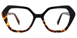 Sylvie Geometric Tortoise Glasses0