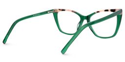 Florine Cateye Green Glasses3