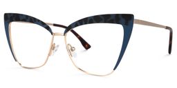 Luperon Cateye Dark-Blue Glasses1