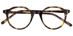 Davina Geometric Light Amber Glasses1