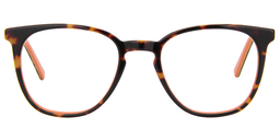 Spike Round Orange Glasses0