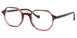 Adelaide Geometric Bright Pink Glasses2