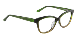 Enid Rectangle Green Glasses3