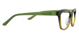 Enid Rectangle Green Glasses4