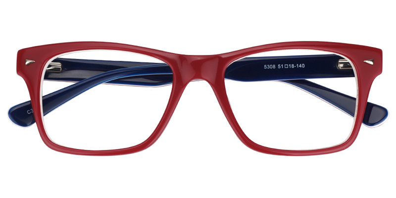 Rectangle Red Glasses1