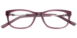 Fiona Rectangle Light Purple Glasses1
