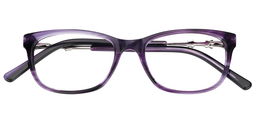 Fiona Rectangle Purple Glasses1