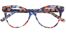 Demi Cateye Blue Glasses1