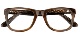 Alexis Rectangle Brown Glasses1