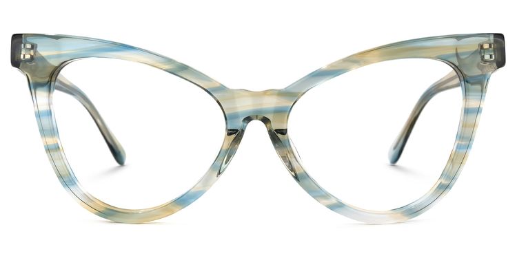Floscine Cateye Green Glasses