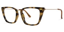 Katina Square Tortoise Glasses1