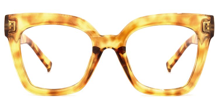 Malcolm Square Yellow Glasses