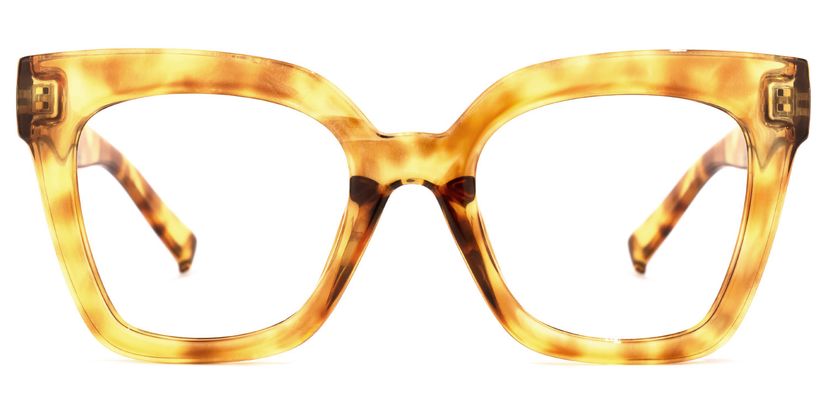 Malcolm Square Yellow Glasses