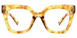 Malcolm Square Yellow Glasses0