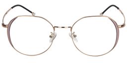 Vern Geometric Gold Glasses0