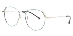 Charlotte Geometric Green Glasses2