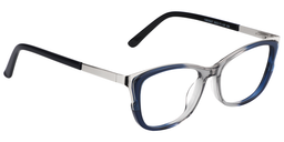 Adrian Cat Eye Blue-Clear Glasses3