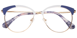 Chelsea Browline Blue Glasses1