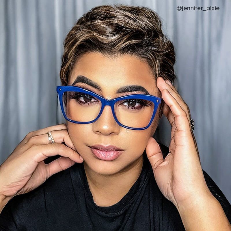 Isaebella Butterfly Blue Frame Glasses for Women | ZEELOOL5