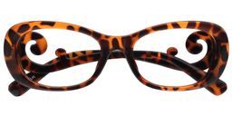 Lareina Rectangle Tortoise Glasses1