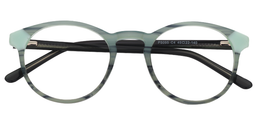 Octavia Round Green Glasses1