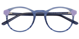 Octavia Round Blue Glasses1
