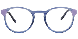 Octavia Round Blue Glasses0