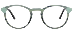 Octavia Round Green Glasses0