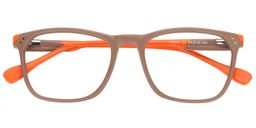 Editha Rectangle Brown Glasses1