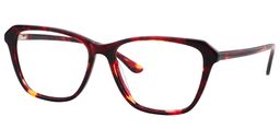 Elaine Rectangle Red Gunmetal Glasses2
